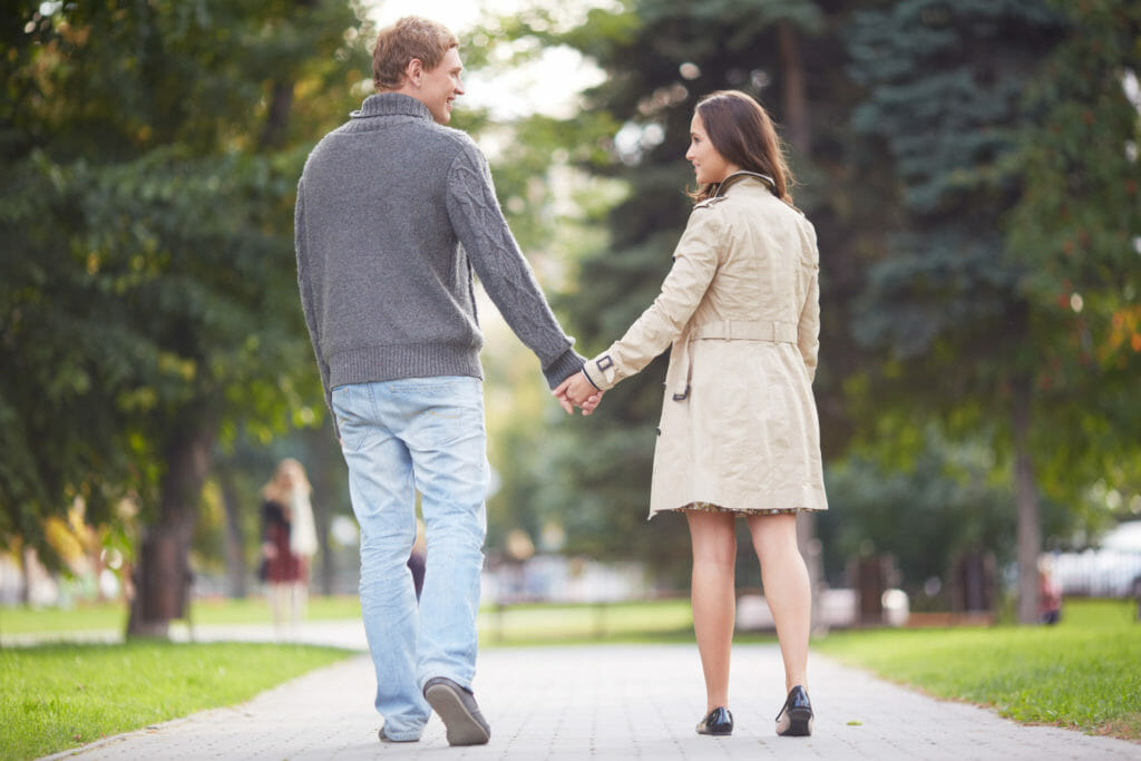Couple walking