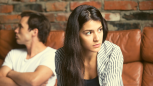 crise dans un couple qui se dispute